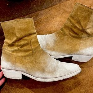 Isabel Marant suede boots (painted)